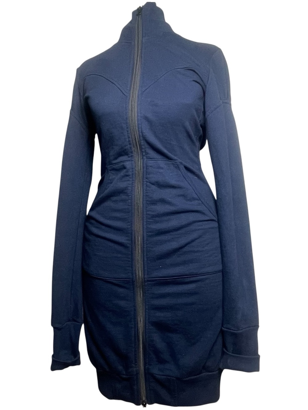 Prairie Underground Long Cloak Blue 100% Organic Cotton Hourglass Pockets USA Sm - Picture 3 of 12